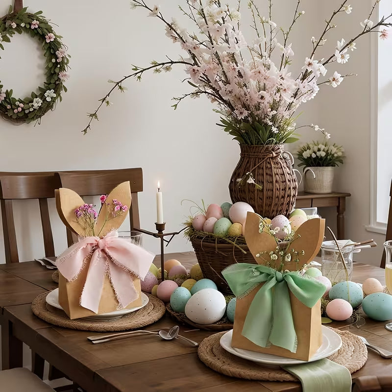 🐰 Osterhasen-Kraftpapier-Geschenktüten