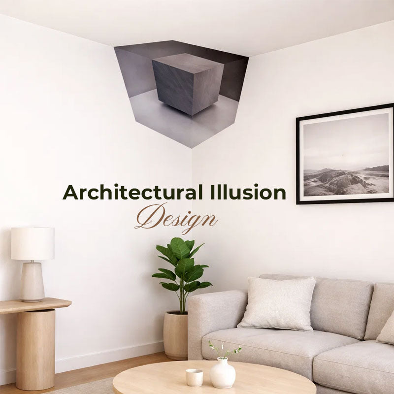 🧩 Moderne geometrische Eckwandskulptur