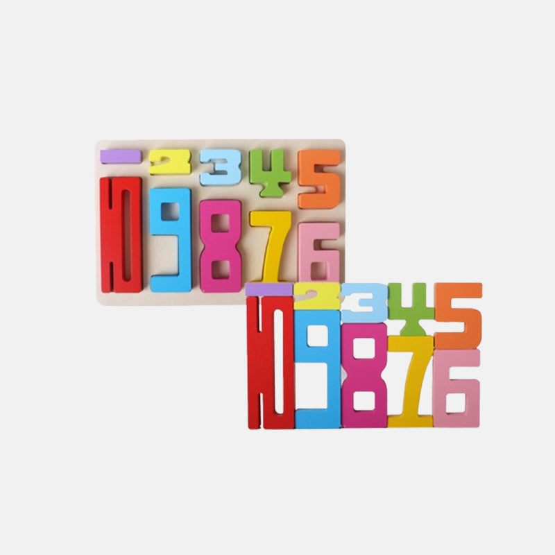 🌟 Holz-Zahlenblöcke für Kinder - Spielzeugbausteine