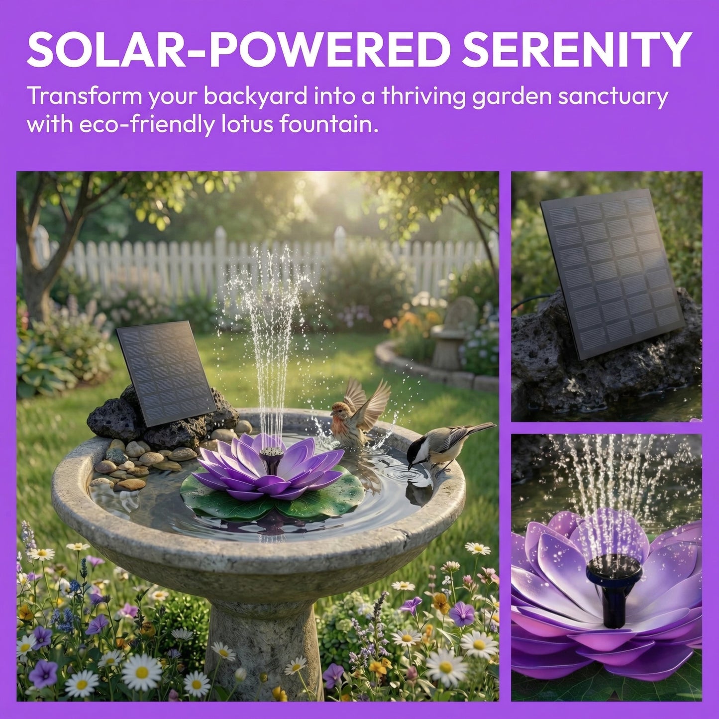 🌸 SOLAR LOTUS BRUNNEN