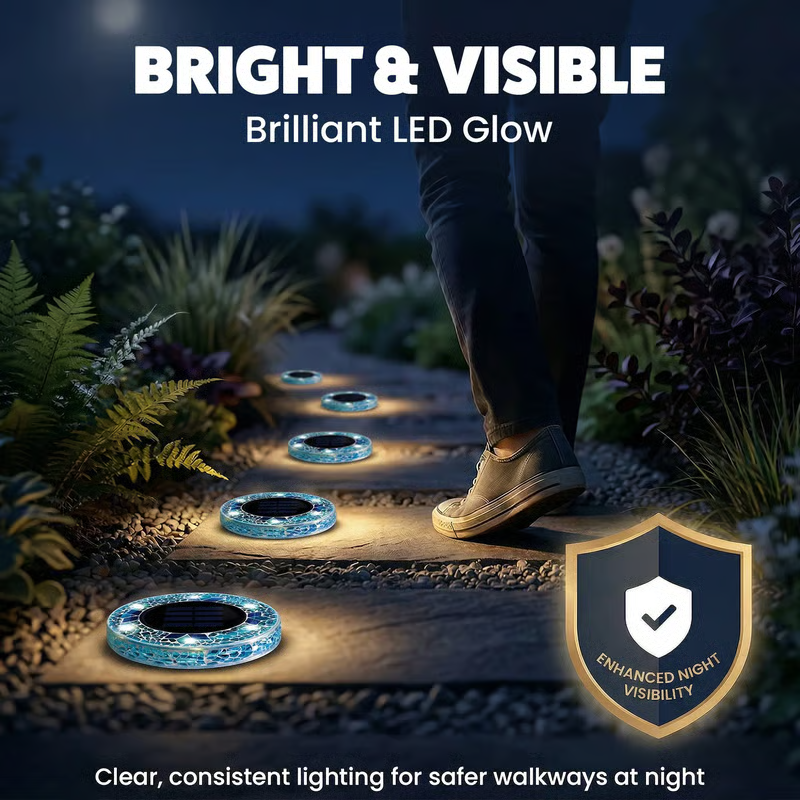 ✨ Mosaik Solar-Gartenleuchten für Wege, Terrasse und Garten🌙