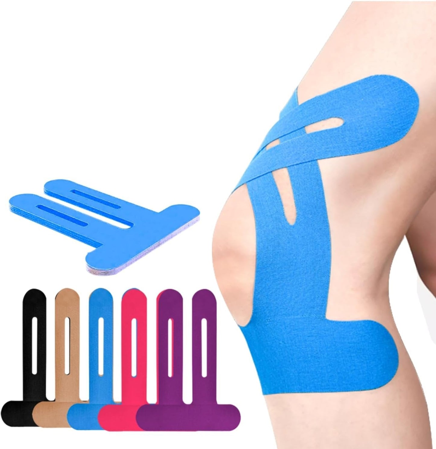 Vorgeschnittenes Kinesiologie-Tape für das Knie