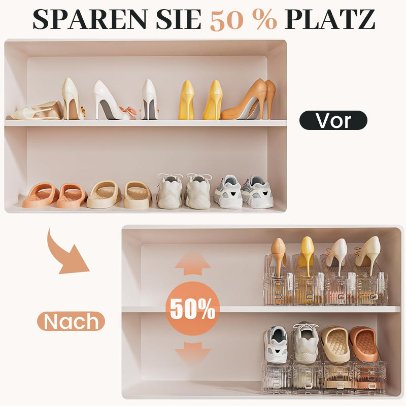 Verstellbares, klappbares Schuhregal