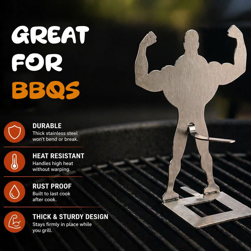 🔥 Lustiger Muskelmann Würstchenhalter für den Grill oder