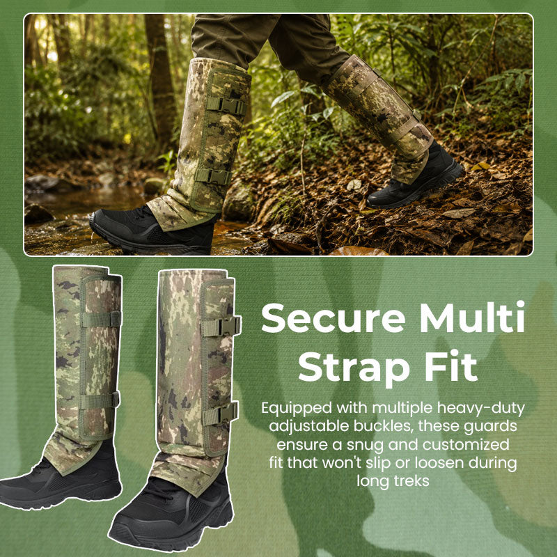 Robuste Outdoor-Beinschützer im Tarnmuster – Schutz für Wandern, Angeln, Jagd & Gartenarbeit