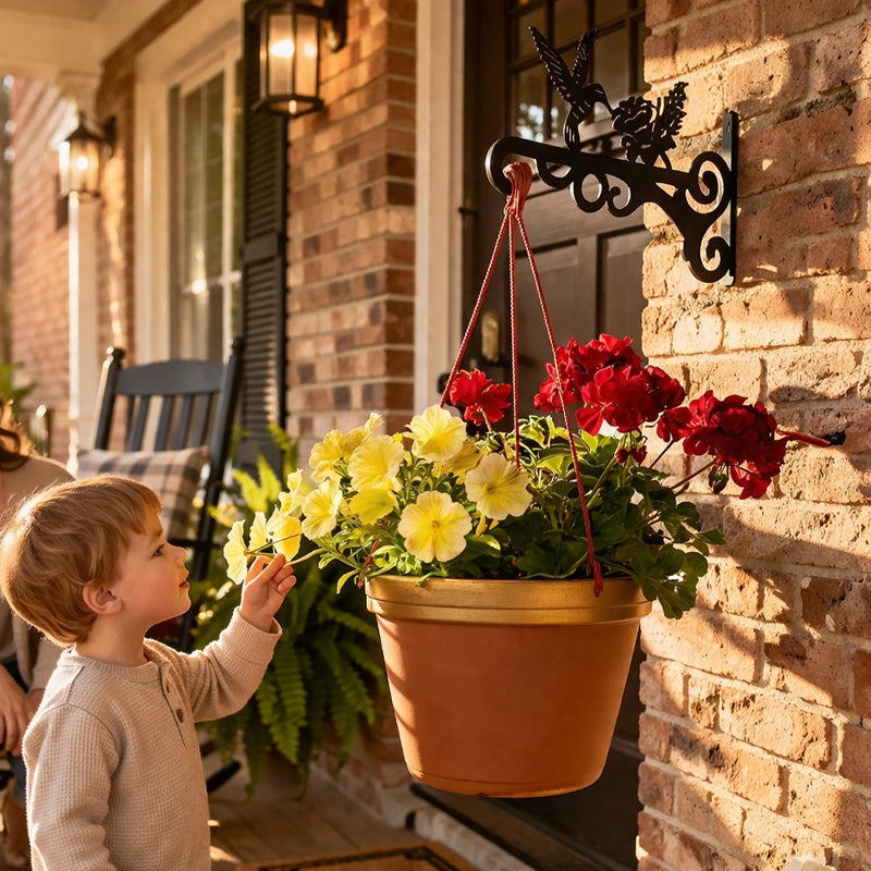 🐦 Hummingbird Hanging Plant Basket — A Touch of Nature  Charm
