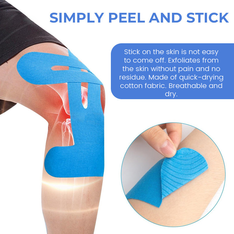 Vorgeschnittenes Kinesiologie-Tape für das Knie