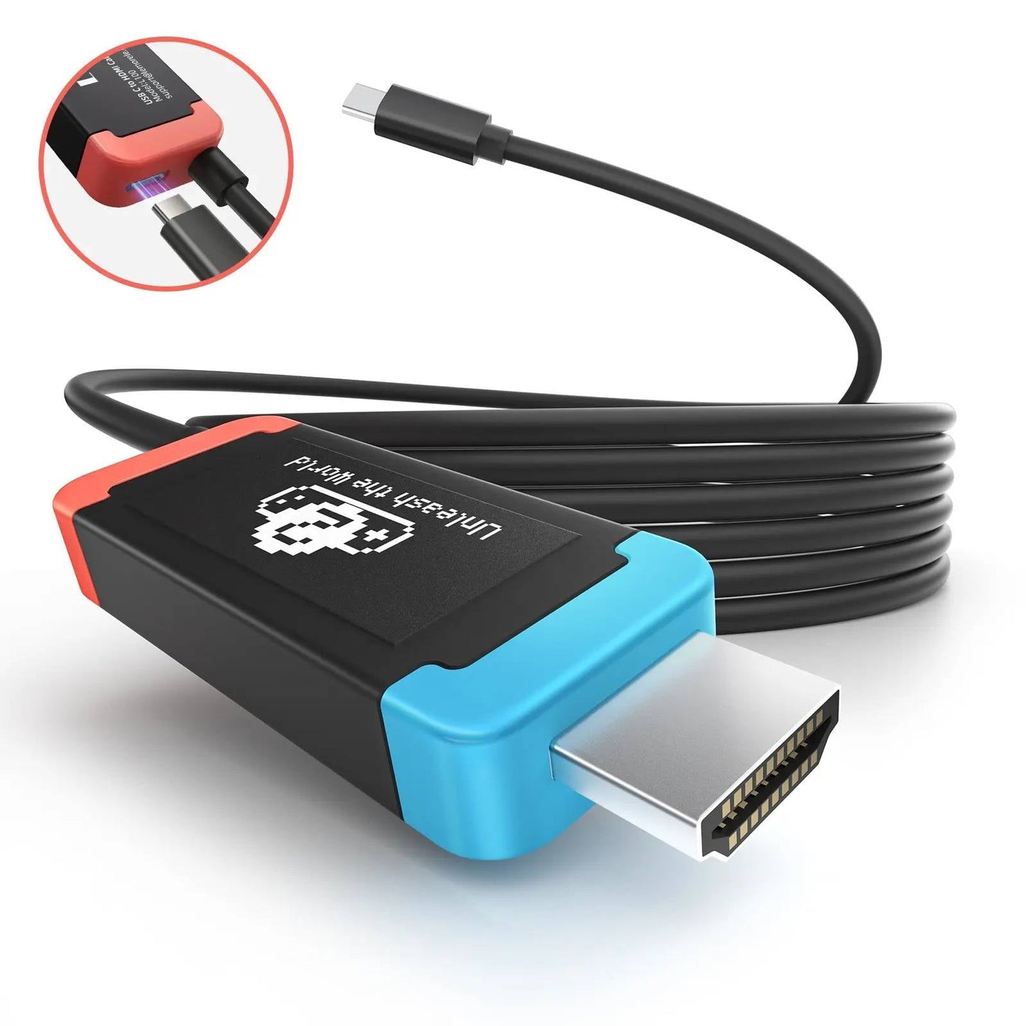 USB-C auf HDMI Gaming Adapter – Kompakte Dock-Alternative für Handheld-Konsole, TV, Monitor & Projektor