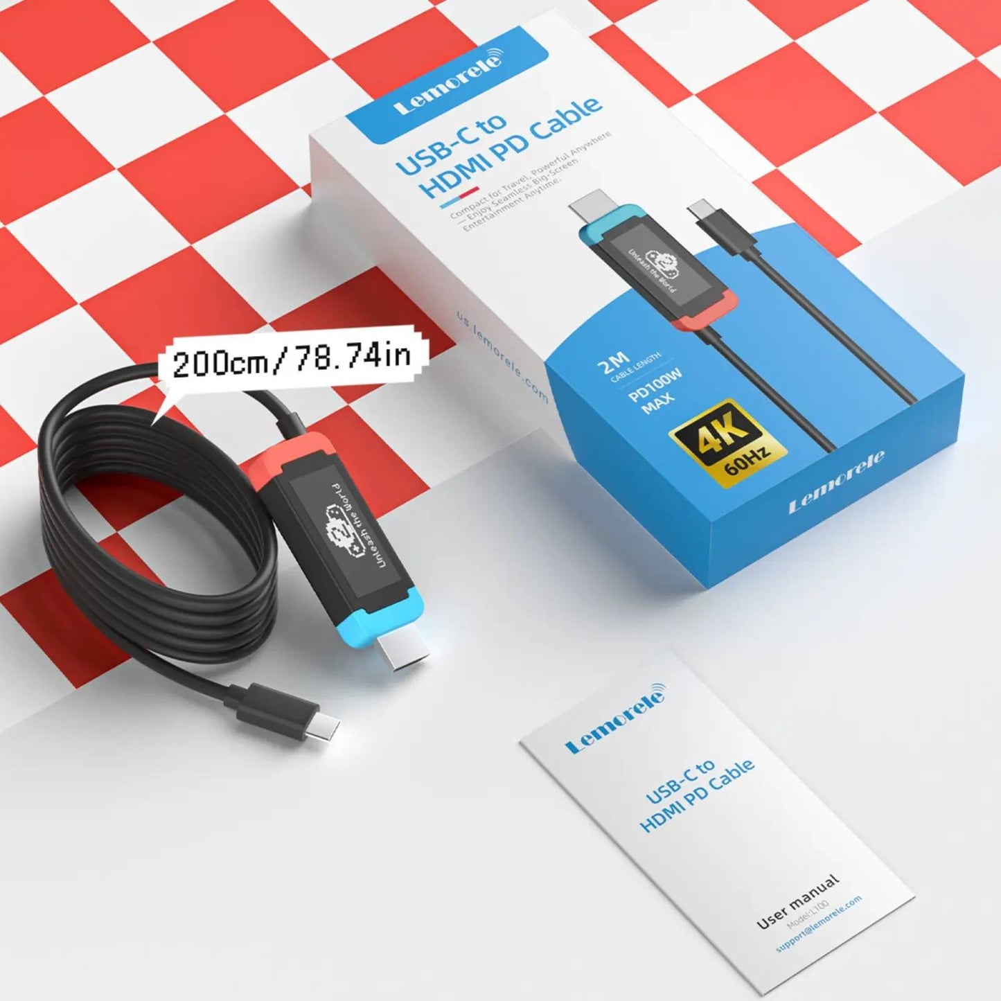 USB-C auf HDMI Gaming Adapter – Kompakte Dock-Alternative für Handheld-Konsole, TV, Monitor & Projektor