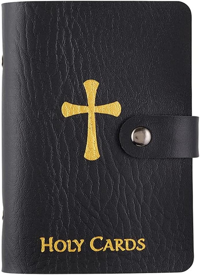 ✝️ Katholischer Kartenhalter aus Leder
