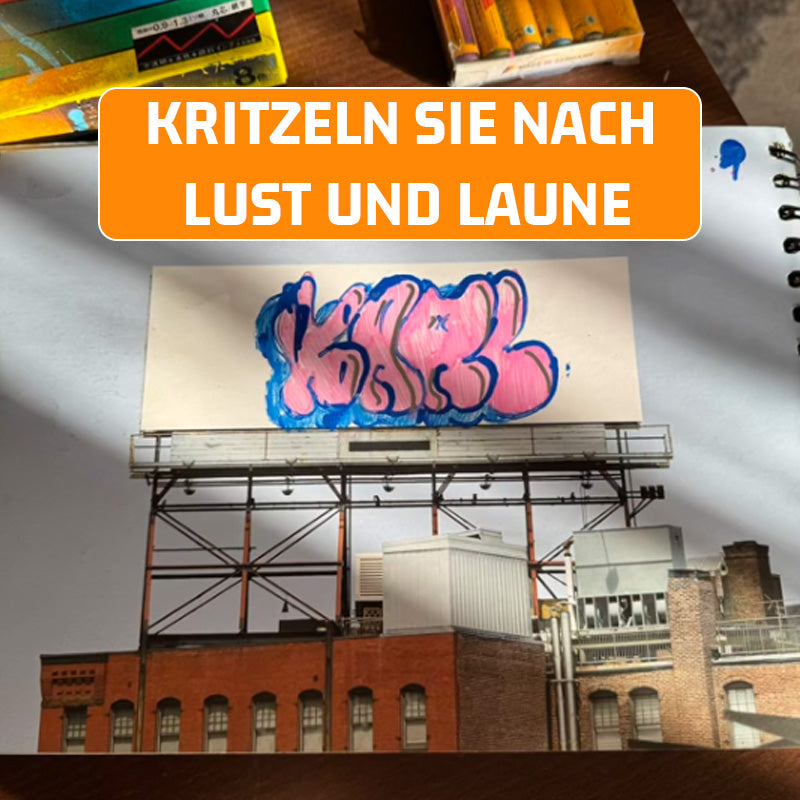 Malportfolio · Doppelseitiges Talent-Notizbuch