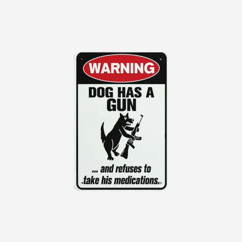 Witziges Warnschild „Wachhund“ 🐶 – Sorgen Sie für Gesprächsstoff in Ihrer Nachbarschaft!