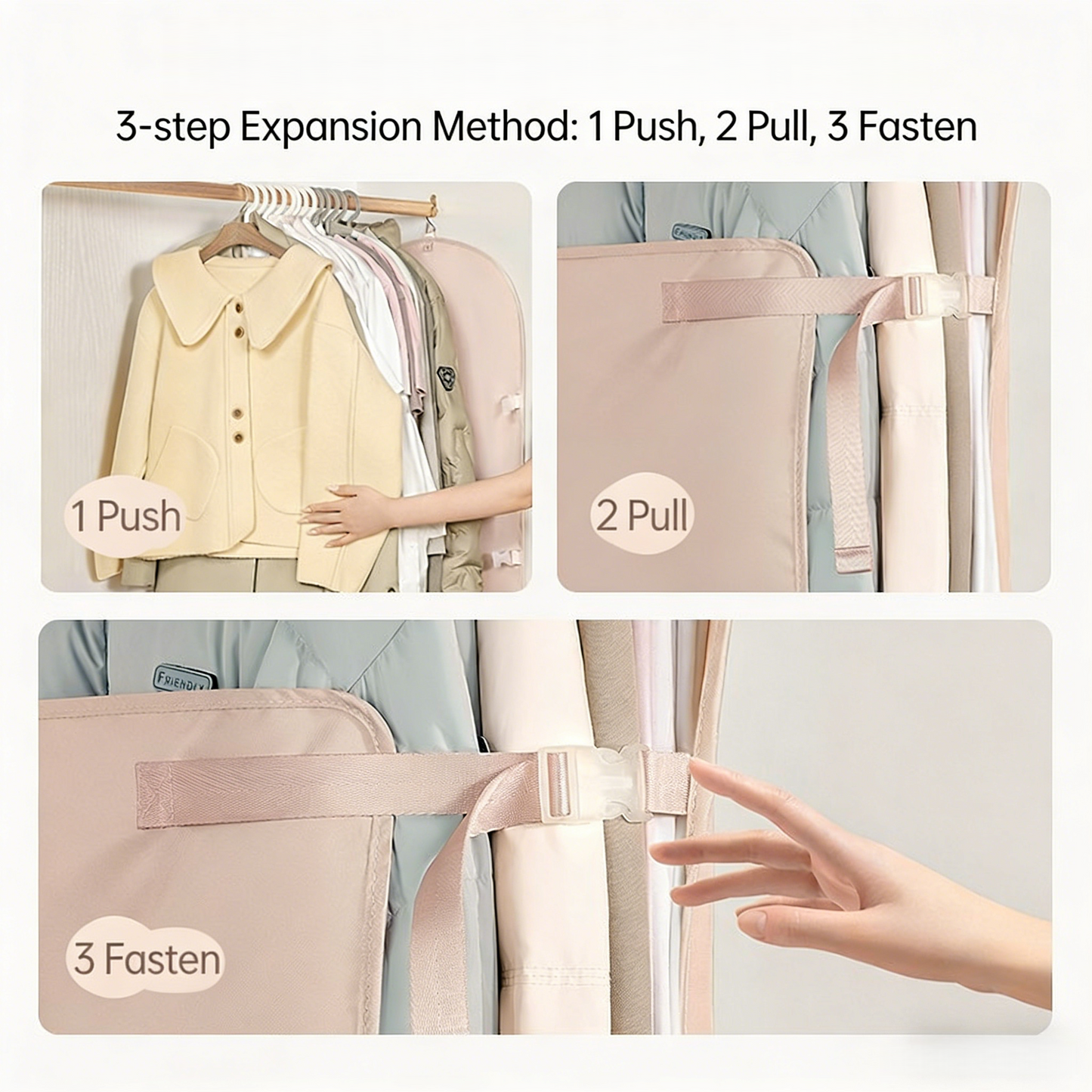 Closet Space Saver Compression Board for Bulky Clothes