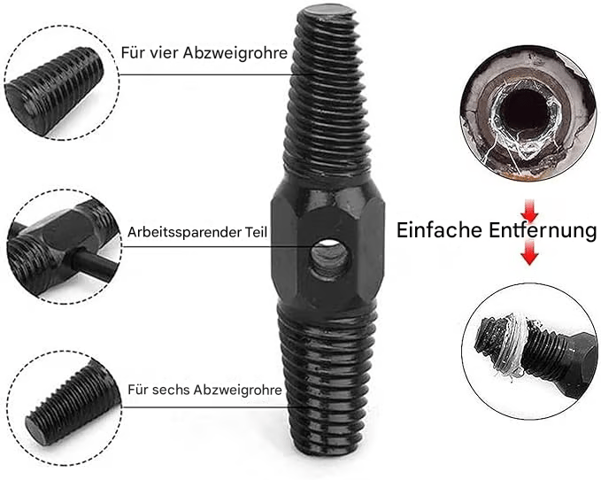 🔥Ausdreher für beschädigte Schrauben, Ausdreher für abgebrochene Schrauben mit Doppelkopf