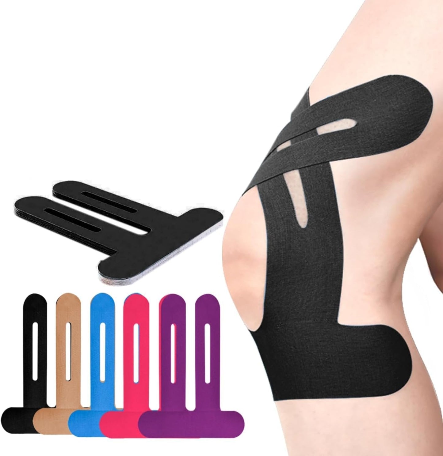 Vorgeschnittenes Kinesiologie-Tape für das Knie