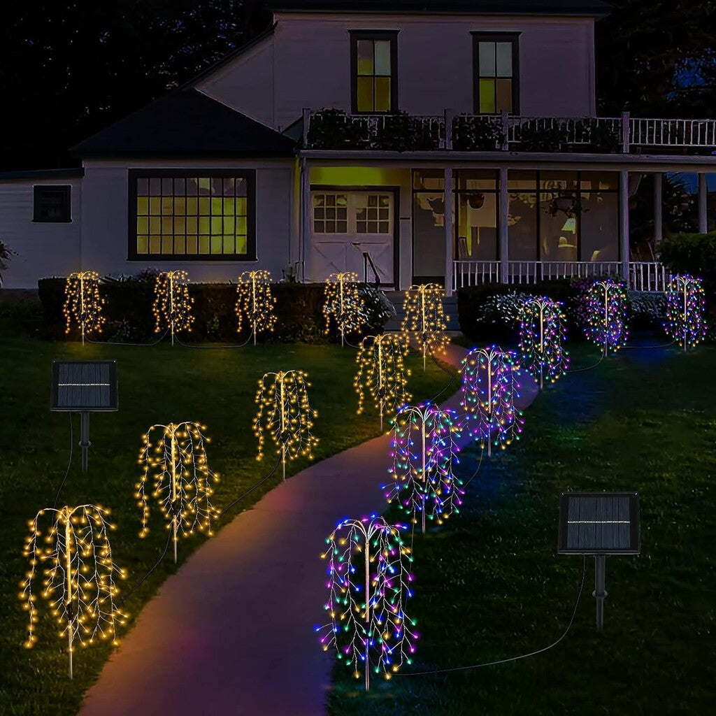 Solar Feuerwerk Gartenlichter für Terrasse & Außenbereich