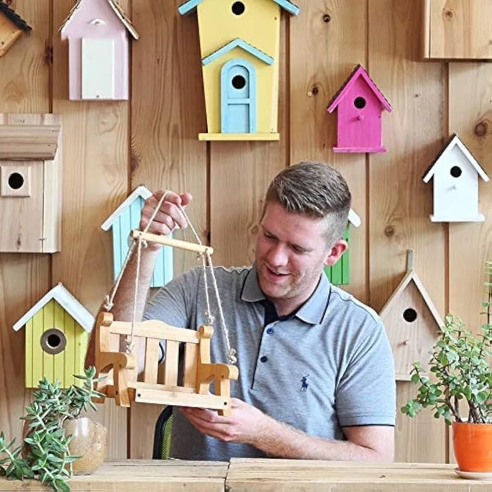 🐦 Schwingender Futterständer für Wildvögel im Außenbereich 🌸