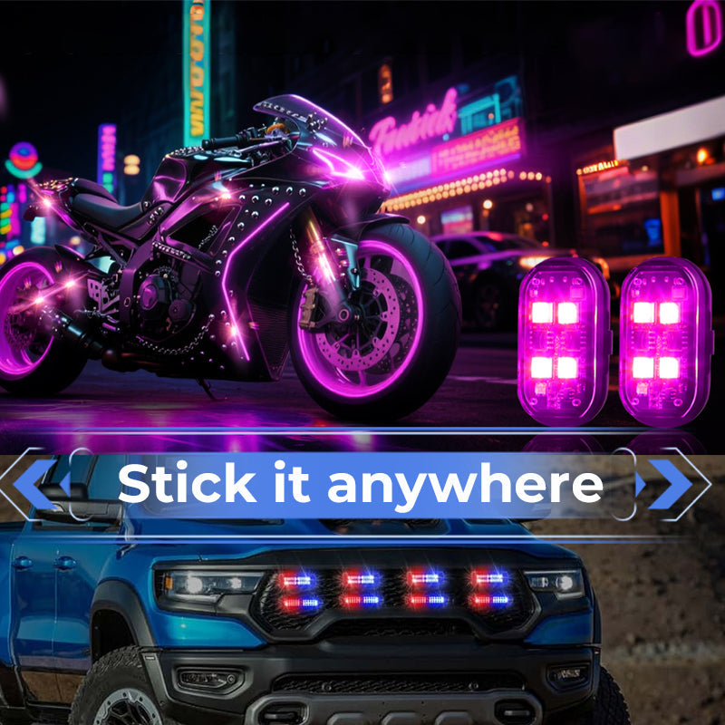 🚗 Ambientebeleuchtung fürs Auto mit Klettverschluss