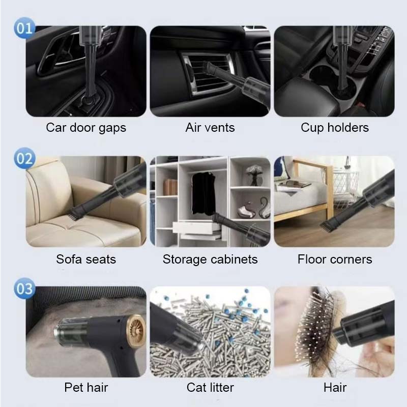 Multifunktionaler leistungsstarker Akku-Staubsauger/Multifunctional powerful cordless vacuum cleaner