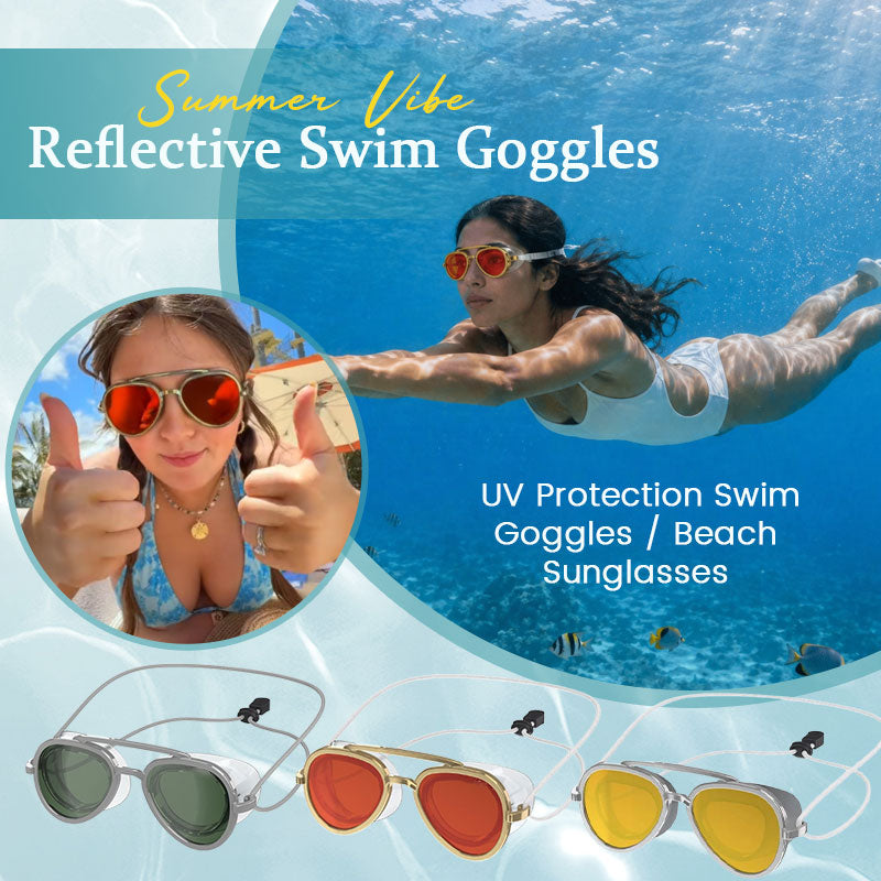 😎✨ SummerVibe reflektierende Schwimmbrille