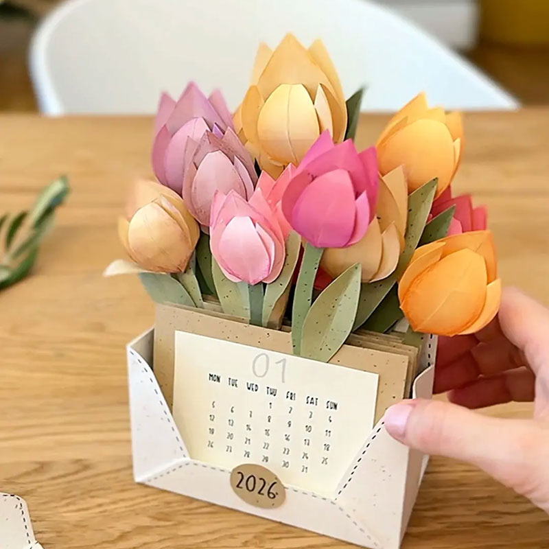 Tulpenkalender zur emotionalen Unterstützung 2026