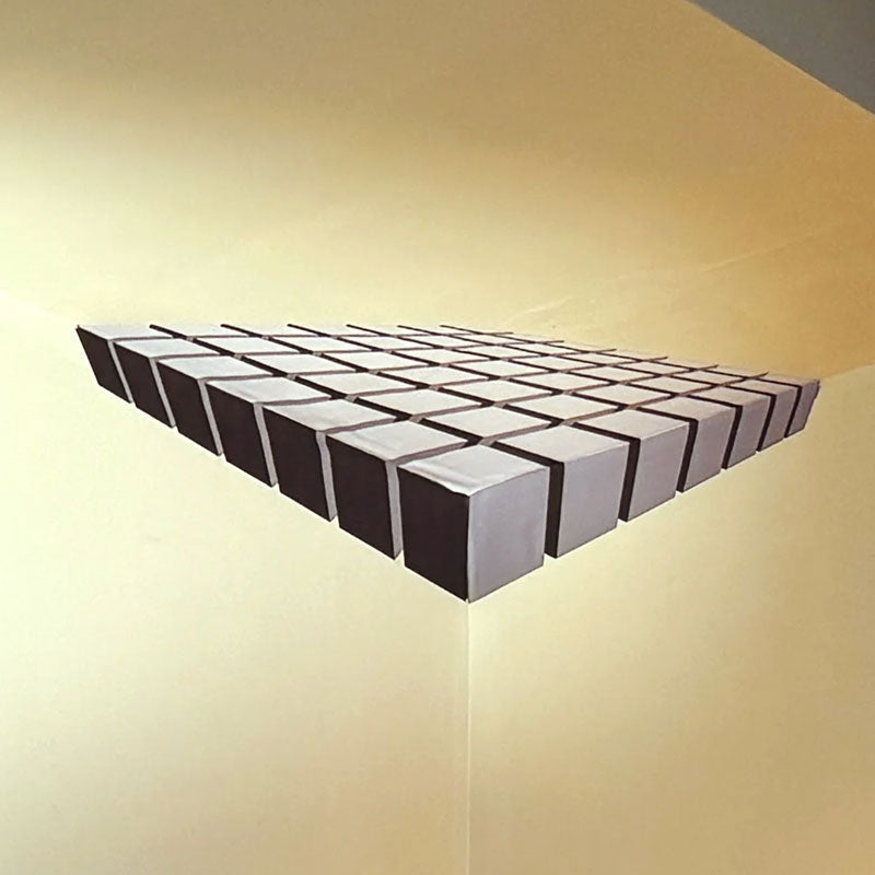 🧩 Moderne geometrische Eckwandskulptur