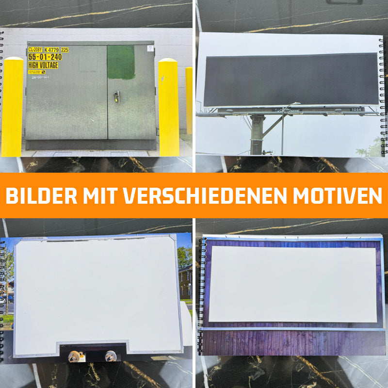 Malportfolio · Doppelseitiges Talent-Notizbuch