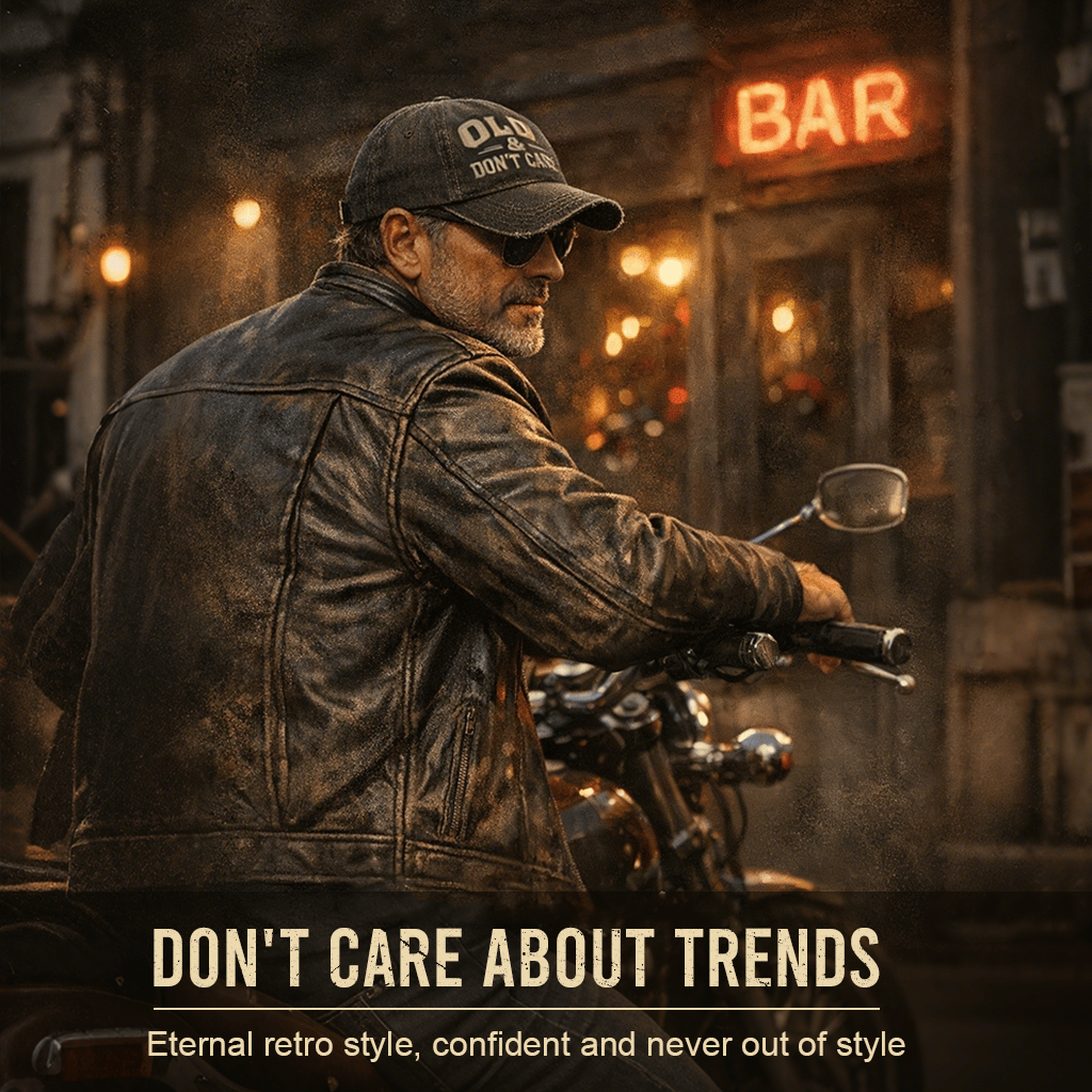 🧢2026 Neujahrs-Sonderangebot 🔥Vintage-Cap im Used-Look: "OLD & DON'T CARE"