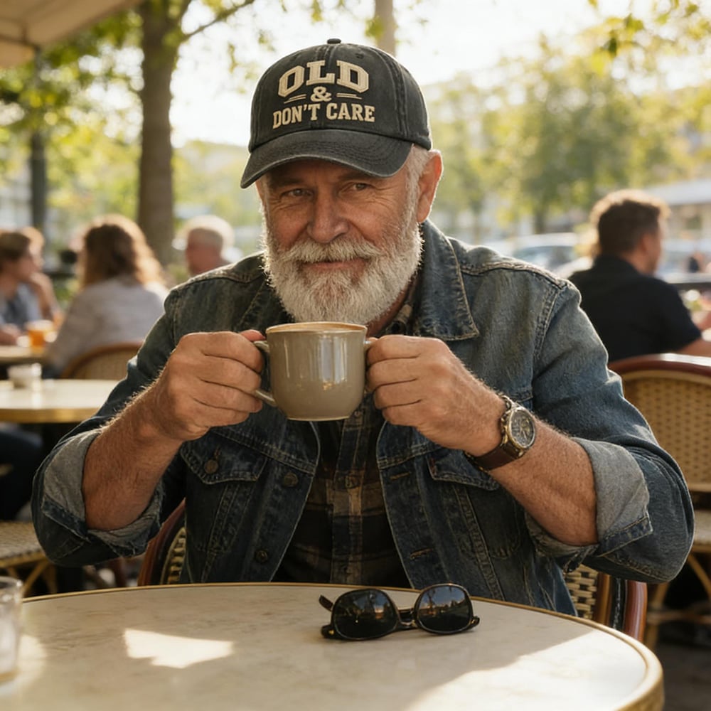 🧢2026 Neujahrs-Sonderangebot 🔥Vintage-Cap im Used-Look: "OLD & DON'T CARE"