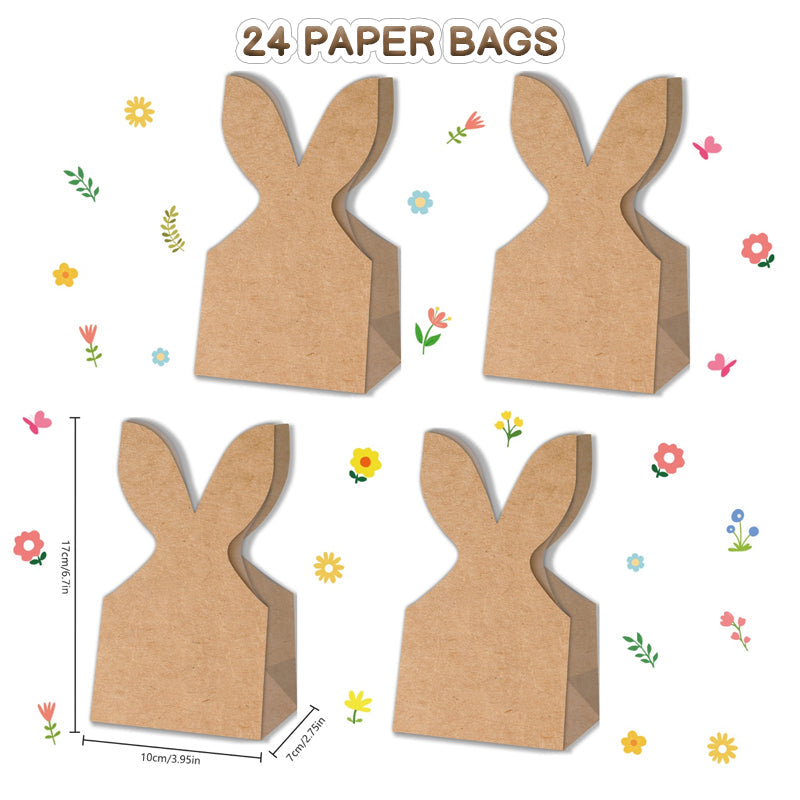 🐰 Osterhasen-Kraftpapier-Geschenktüten