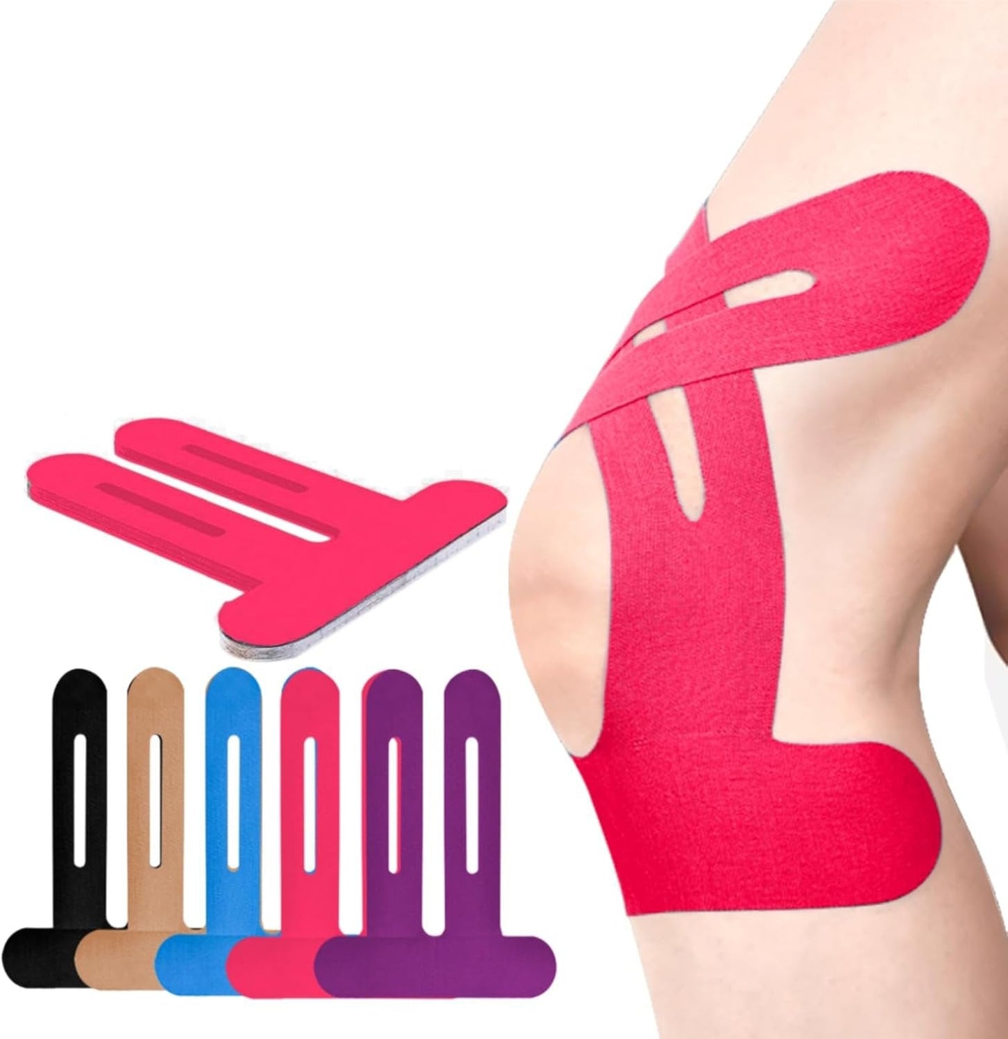 Vorgeschnittenes Kinesiologie-Tape für das Knie