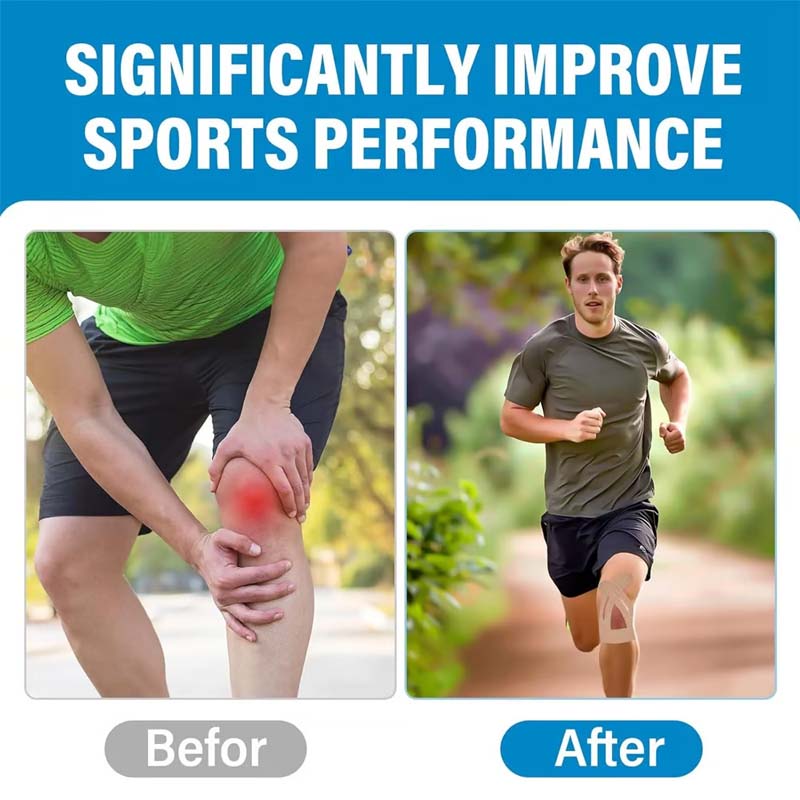 [Knieschoner für den Sport | Atmungsaktive und wasserdichte vorgeschnittene Bänder]