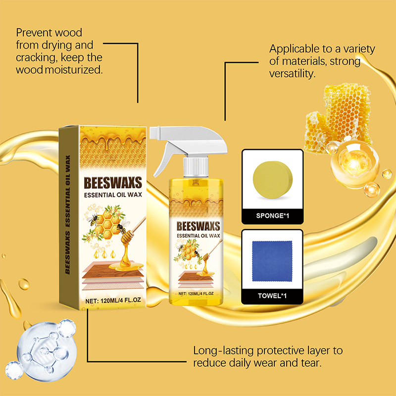 Bienenwachsspray zum Holzpolieren