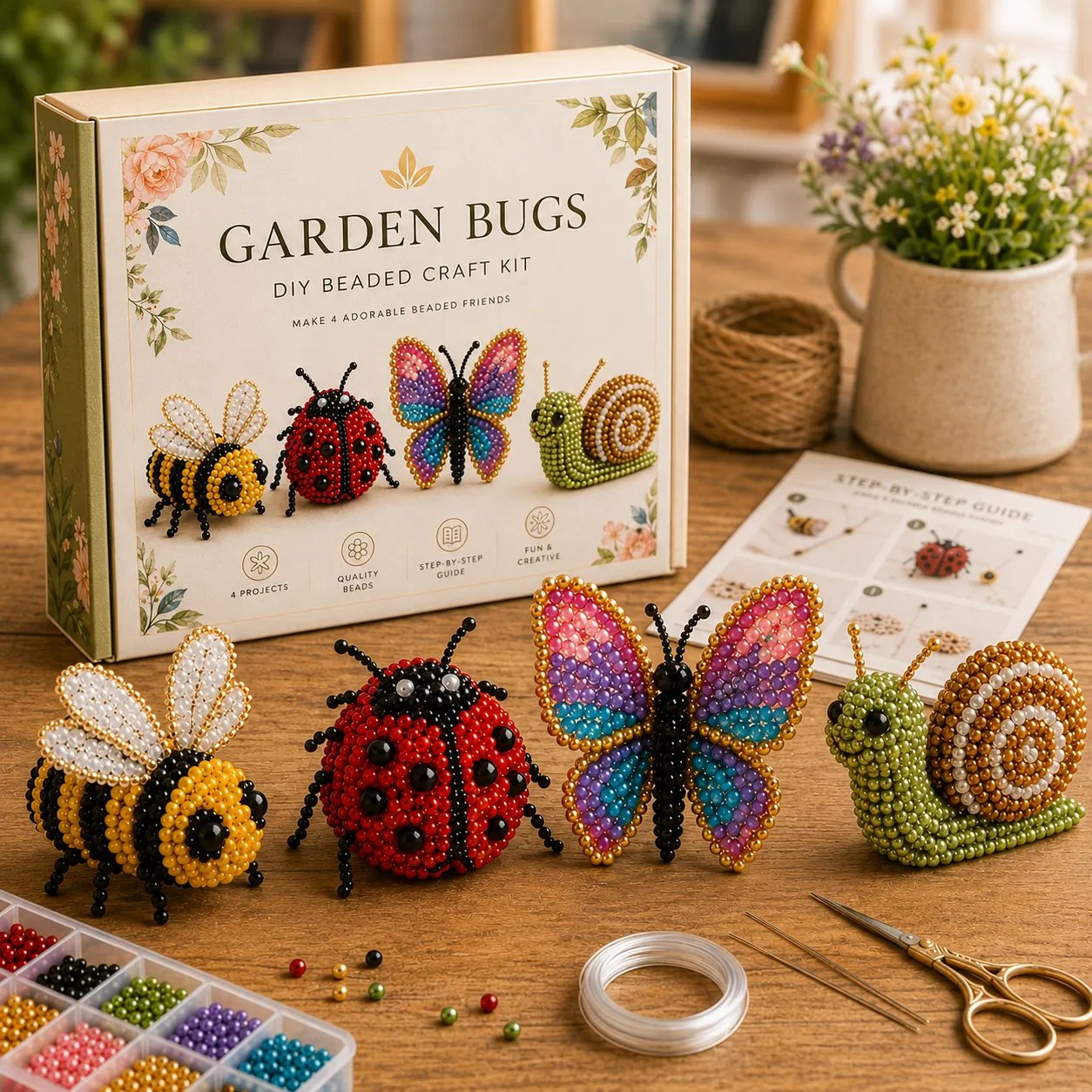 🧵✨ 3D Perlen Tier DIY Bastelset – Kreatives Geschenk zum Selbermachen