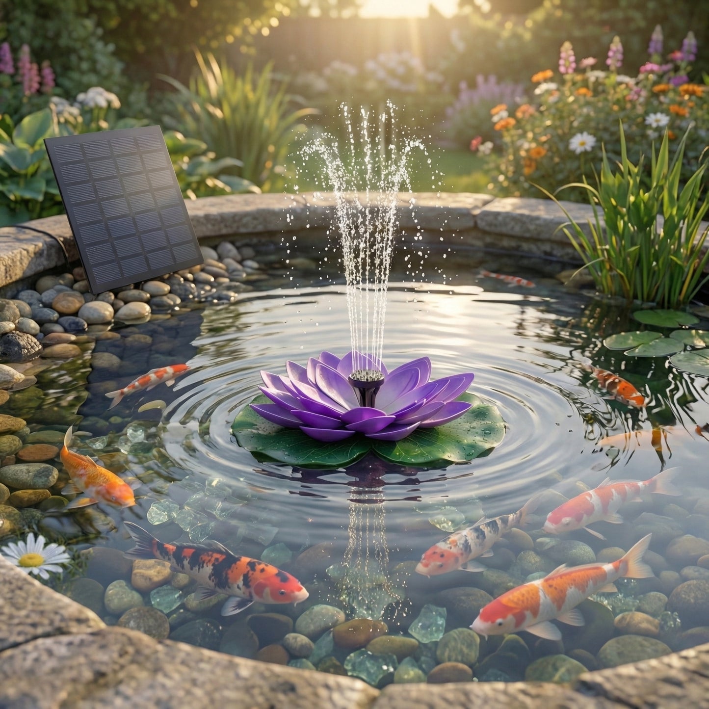 🌸 SOLAR LOTUS BRUNNEN