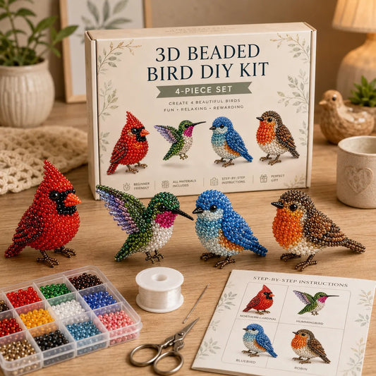 🧵✨ 3D Perlen Tier DIY Bastelset – Kreatives Geschenk zum Selbermachen