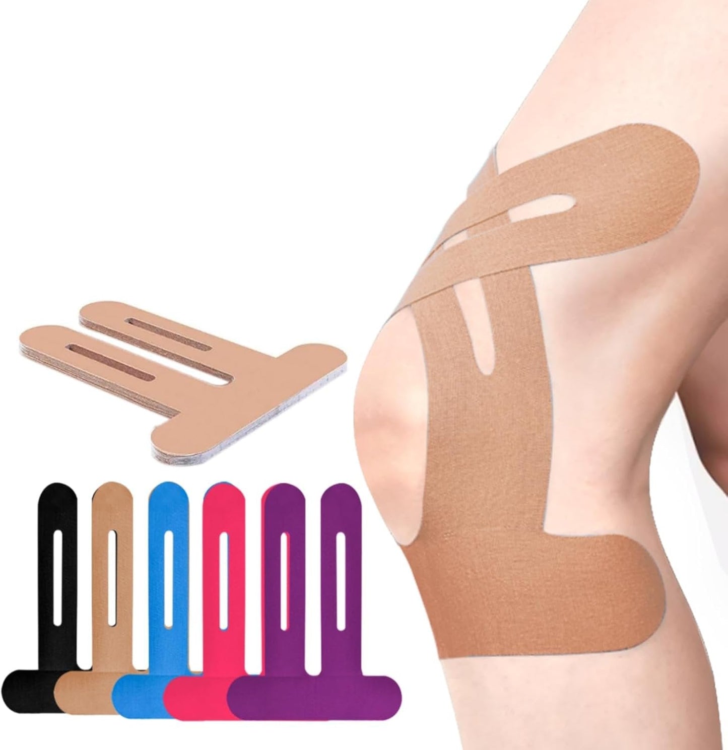Vorgeschnittenes Kinesiologie-Tape für das Knie