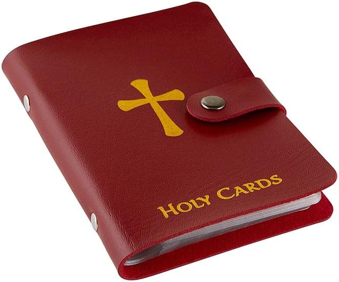 ✝️ Katholischer Kartenhalter aus Leder