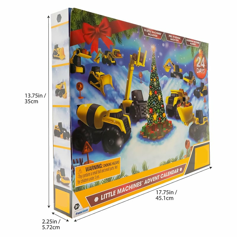 🔥LETZTER TAG 49 % RABATT🔥24-tägiger Weihnachts-Countdown-Kalender mit Baufahrzeug