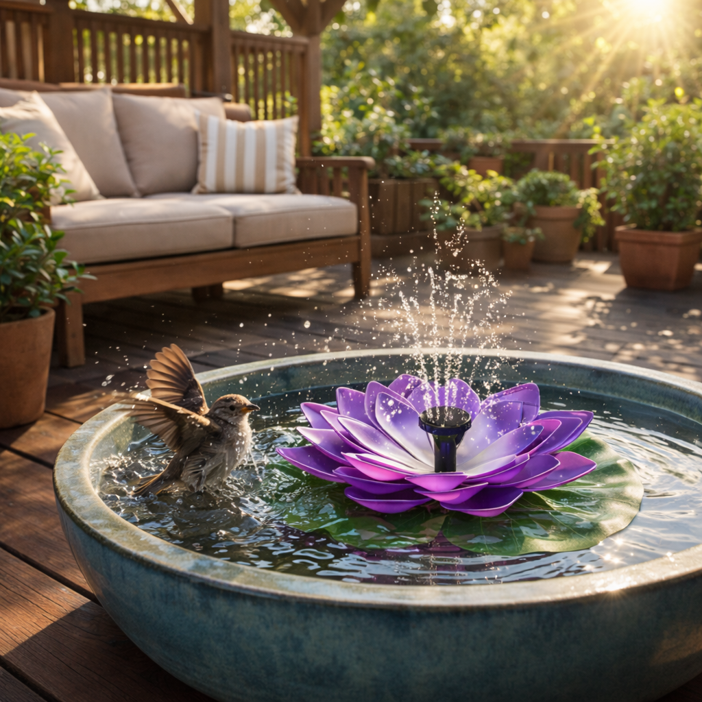 🌸 SOLAR LOTUS BRUNNEN