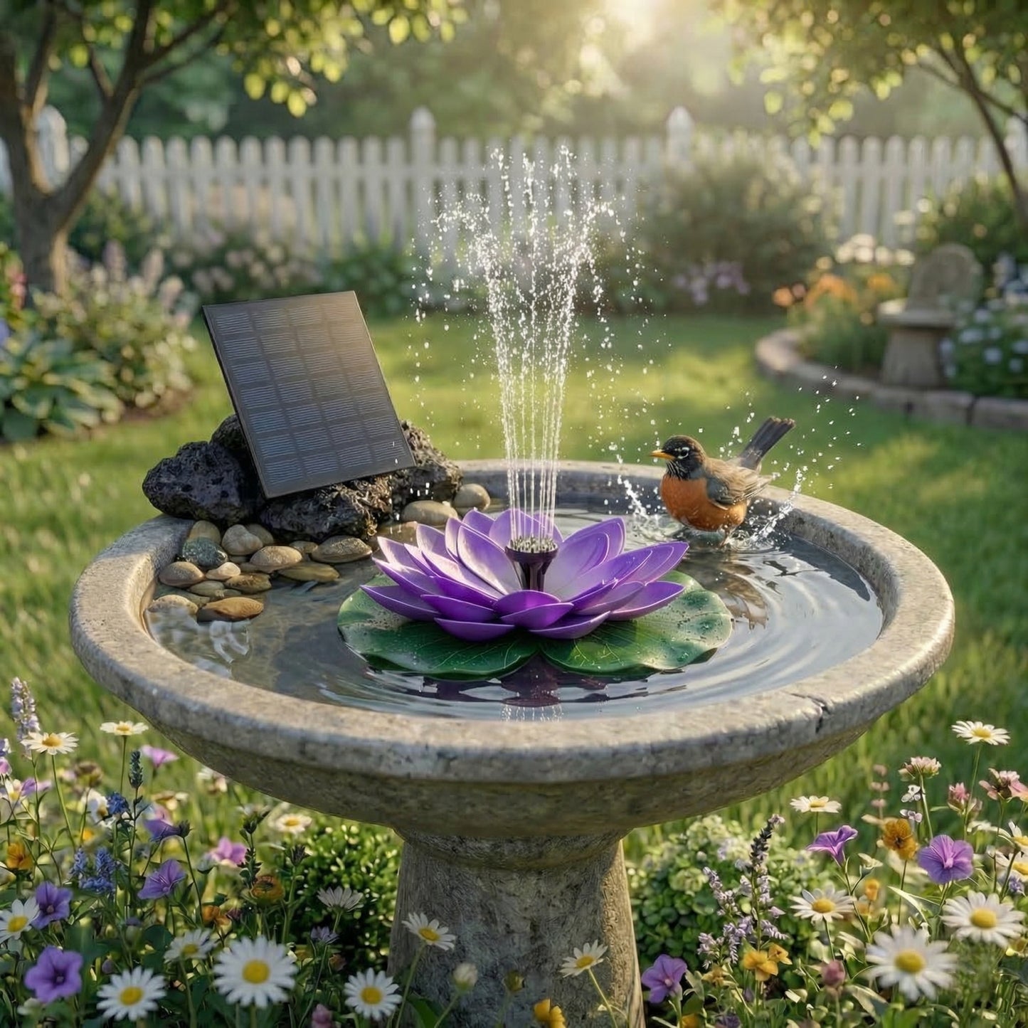 🌸 SOLAR LOTUS BRUNNEN
