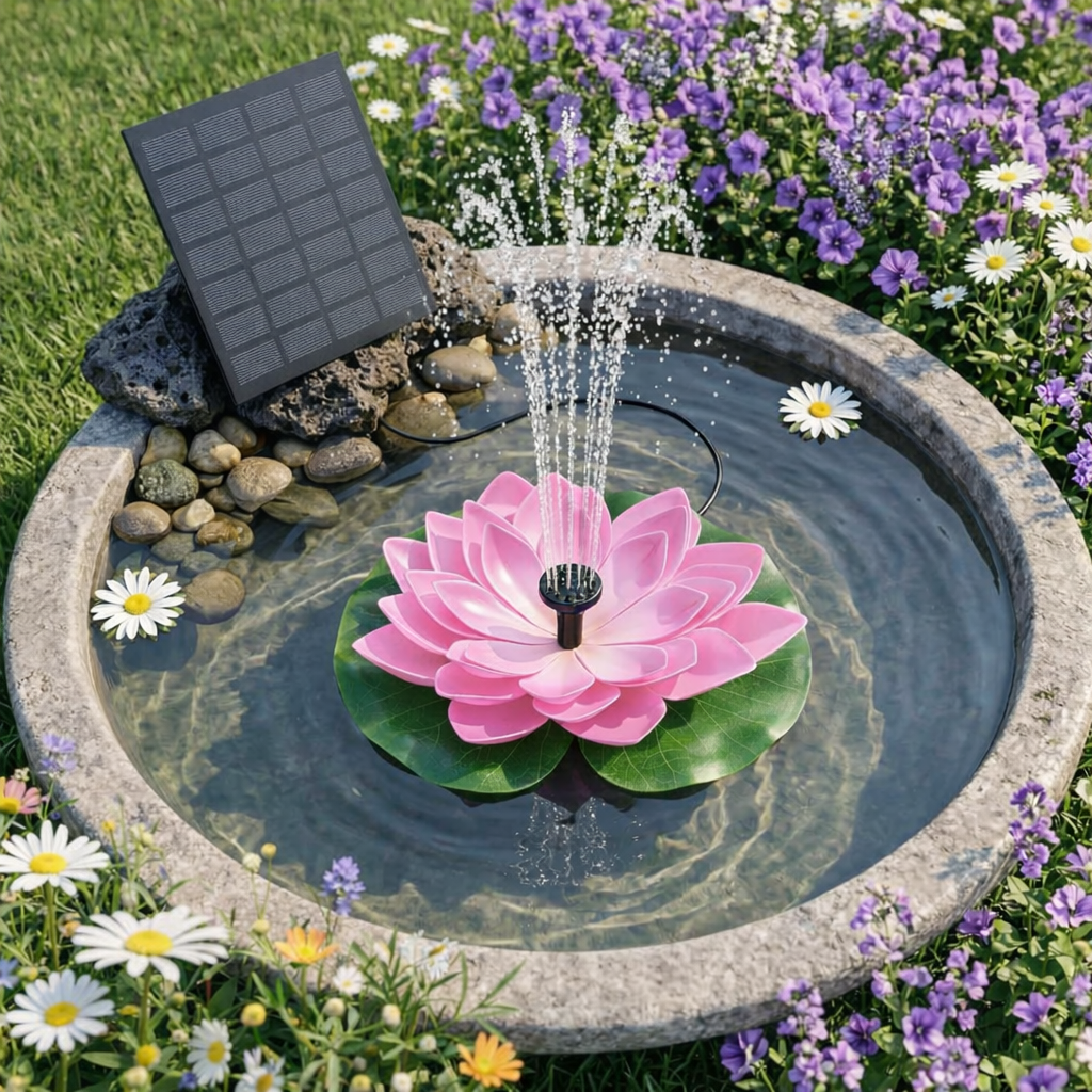 🌸 SOLAR LOTUS BRUNNEN