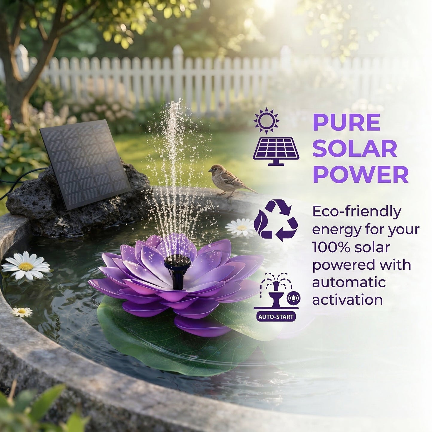 🌸 SOLAR LOTUS BRUNNEN