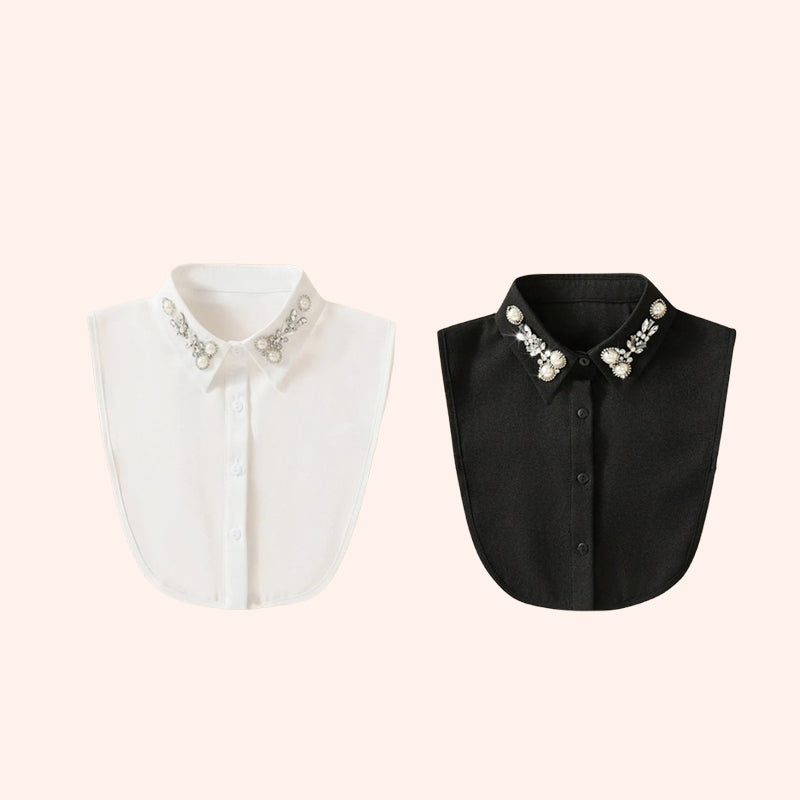 Diamant- und Perlen-Imitat-Halsband