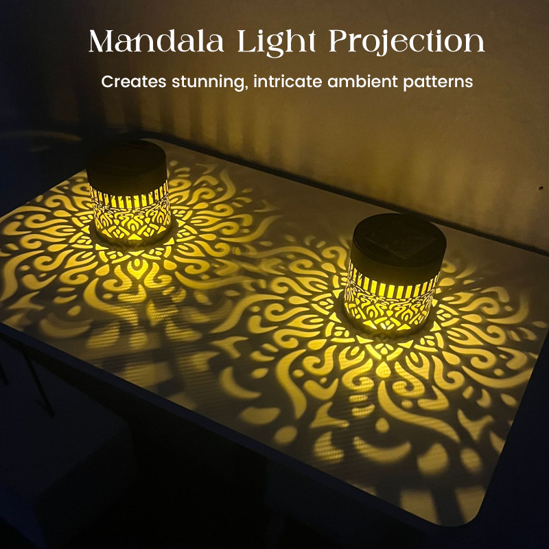 🌞🌙 Solar-Mandala Projektionsleuchte
