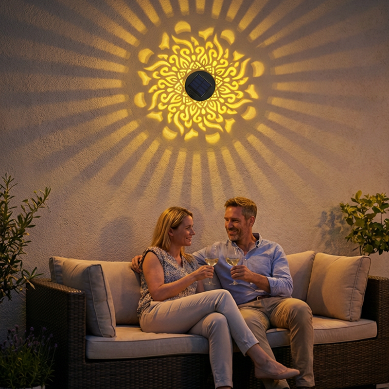 🌞🌙 Solar-Mandala Projektionsleuchte