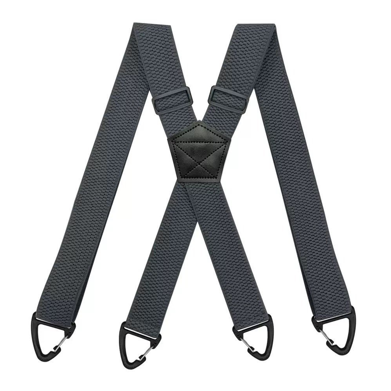 👔 Herren-Hosenträger mit X-förmigem Rückenteil und robusten Hakenclips – breit, verstellbar und strapazierfähig für Beruf und Freizeit 🎩