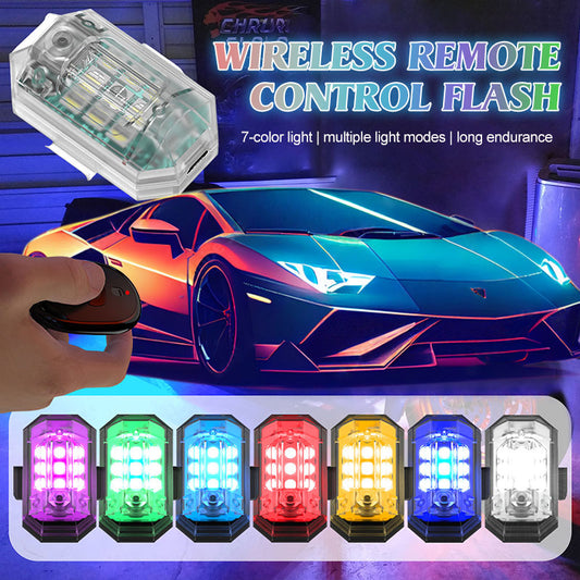 Drahtlose Fernbedienung 7-Farben-LED-Blitz